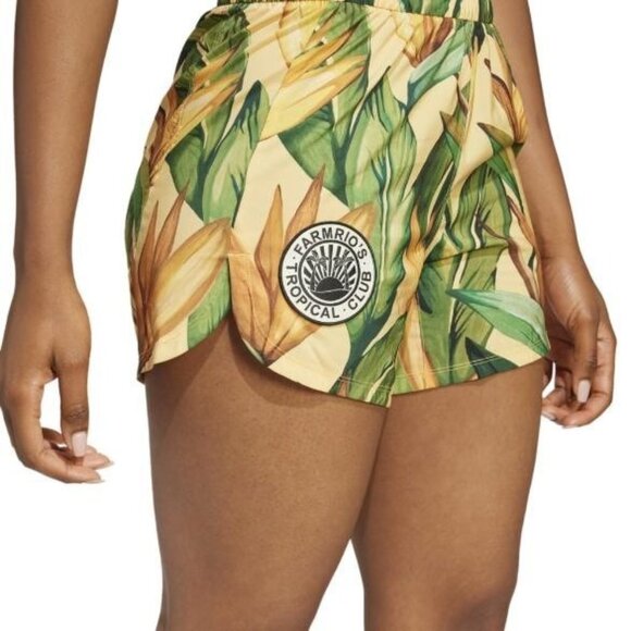 Farm Rio x Adidas Training Shorts Women’s Size Small Floral Graphic Print JD6278 - Picture 6 of 8